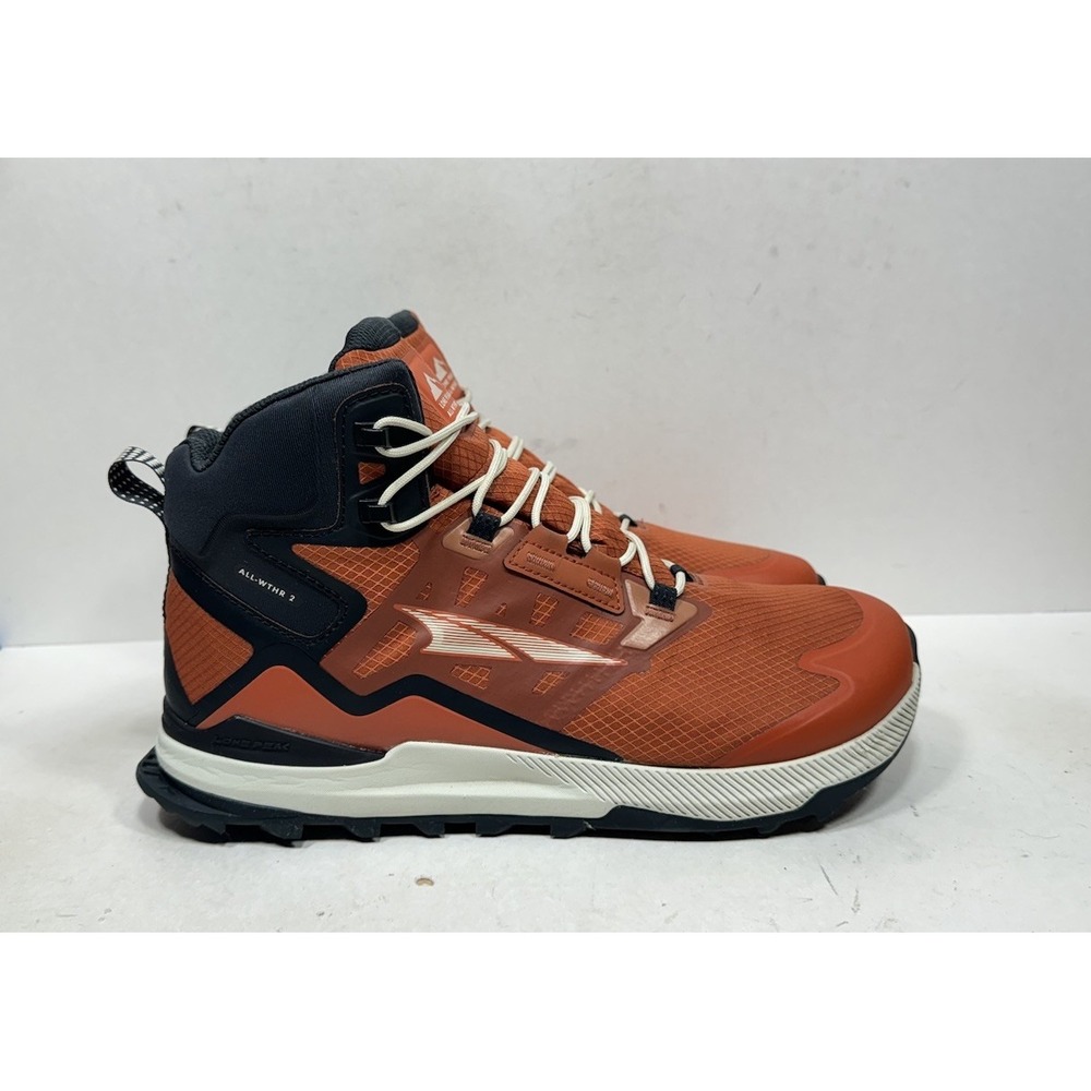 Altra Lone Peak ALL-WTHR Mid 2 Mens Size 11.5 AL0A7R6U606 Orange Hiking Shoes